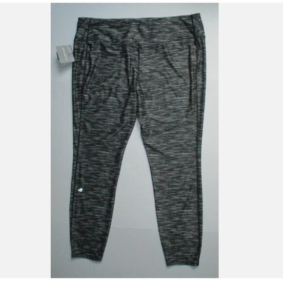 Eddie Bauer Motion Leggings Moisture Wicking Pants Gray & White 2XL NWT XXL 2X - Picture 6 of 6